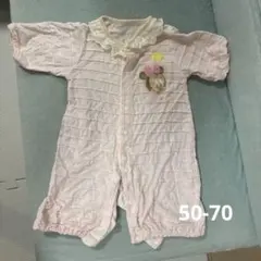 中古　半袖ロンパース　50-70 ディズニー　ミニー