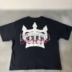 RODEO CROWNS バックプリントTシャツ 黒 ロデオクラウンズ ゆるだぼ