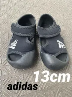 adidas ベビーサンダル ブラック 13cm