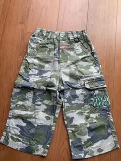 美品！1回着用　迷彩パンツ 130 125-135 アーミー　スケボー