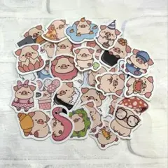 ブタのフレークシール