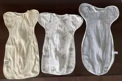 Mサイズ （60、70）ベビースワドル　3点セット