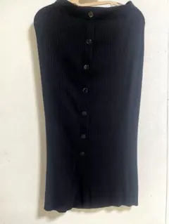 AZUL by moussy リブニットタイトスカート ブラック S