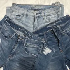 アメリカンイーグル ダメージデニムジーンズセット