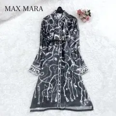 未使用級　マックスマーラ　ロングワンピース　綿100%　モザイク調✨　ネイビー✨ 楽天市場】マックスマーラ（ワンピース｜レディースファッション