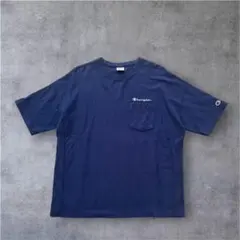 Champion リバースウィーブ ポケットTシャツ Lサイズ相当 M表記 刺繍のサムネイル