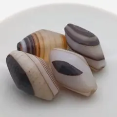 10626_アゲート ソロバン 14 x 23mm 4粒