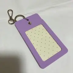 【ケイトスペードニューヨーク】 シリコン / パスケース / IDクリップ 紫