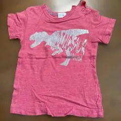 nakka baby 赤い恐竜Tシャツ