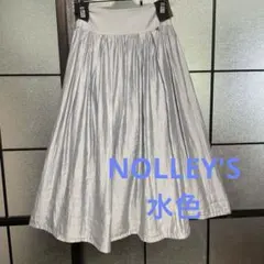 美品　ノーリーズ　フレアスカート　水色　さわやか　ふんわり　上品のサムネイル