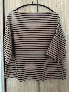 美品！Sacra ボートネックボーダーカットソー