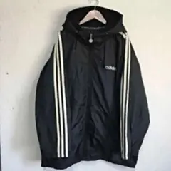 90年代 adidas 古着 ビッグシルエット ビンテージ ナイロン ジャケット