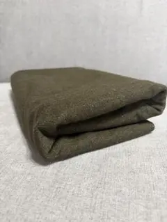 シルク混ネップウールツイード　カーキ　144cm広幅　1m