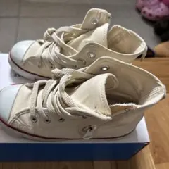 CONVERSE ホワイト ハイカット スニーカー　19センチ
