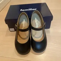 familiar ブラック フォーマルシューズ　お受験17cm