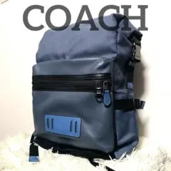 希少 ✨️ COACH レザー✕ナイロン ロールトップ スクエア リュック