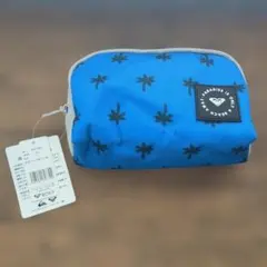 ROXY ヤシの木柄 ポーチ 青のサムネイル