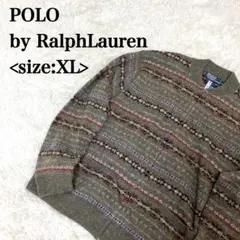 Polo Ralph Lauren 総柄ウールニット カーディガン XLのサムネイル