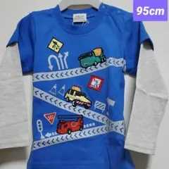 新品！95cm BAB CHIP はたらくくるま ロングTシャツ ブルーのサムネイル