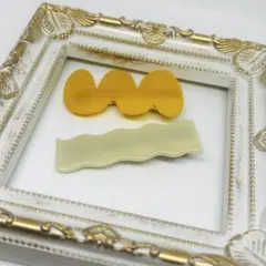 レジン ヘアピン シンプル 大人可愛い ハンドメイド