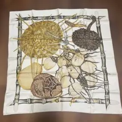 HERMES シルクスカーフ 竹デザイン