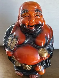 No.580 七福神　陶器の布袋様　縁起物　置き物のサムネイル