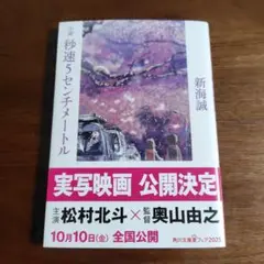 小説 秒速5センチメートル