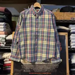 90s TommyHilfiger トミーヒルフィガー BDシャツ リペア痕
