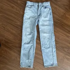 ライトブルー ストレートデニム S
