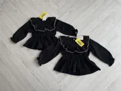 【最終価格】新品　90＆100cm 長袖　トップス　トレーナー　ペプラム