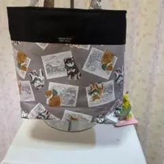 ハンドメイドトートバッグ犬柄