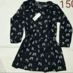 150cm 女の子長袖ワンピース