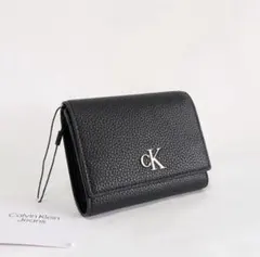 【新品未使用】Calvin Klein Jeans 折財布 三つ折り 黒