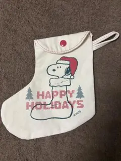 スヌーピー クリスマス靴下型ポーチのサムネイル
