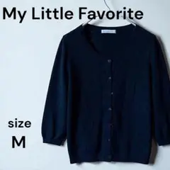【My Little Favorite】カーディガン　レース　ニット Ｍ 黒