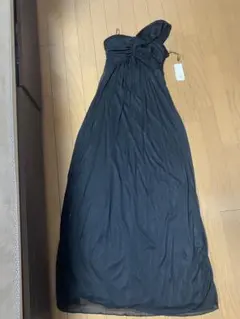 ロングドレス ワンショルダー ブラック フォーマル パーティー 新品タグ付き