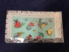 フェイラー　ハイジ　近沢レース　コラボ　ハンカチ　グリーン