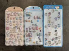 コットンパフィー　韓国3Dドロップシール　3点セット