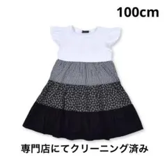 100cm BEBE 花柄ワンピース