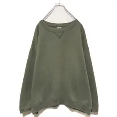 海外古着・ヘインズ・Vガゼット・無地スウェット