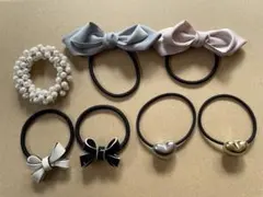 ヘアゴムセット リボン・ハート型