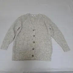 ローゲージ Vネック カーディガン