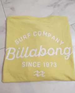 Billabong イエロー クロップドオーバーサイズTシャツ