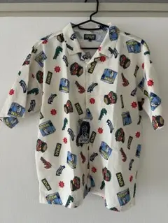 美品】M品番 サンサーフ 開襟シャツ アロハ パームフロンド 90s