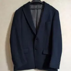 ★美品★ダークネイビー テーラードジャケット　L