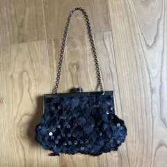 【最終値下げ】黒 パーティーバッグ　ハンドバッグ、クラッチ2way クリスマス