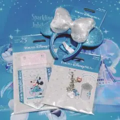 スパークリングジュビリー　カチューシャキーチェーン　ミニー♡リボン&チャーム @