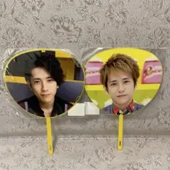 嵐　二宮和也　ミニうちわ2種セット　5×10 popcorn