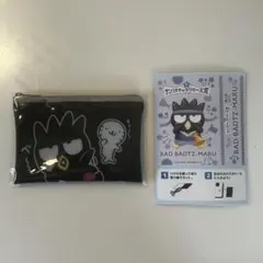バッドばつ丸 フラットポーチ セブン スマホカード サンリオ グッズ