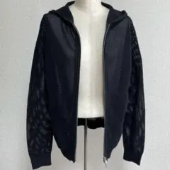 新品 未使用 ダーマコレクション 夏 メッシュ パーカー S レディース 黒のサムネイル